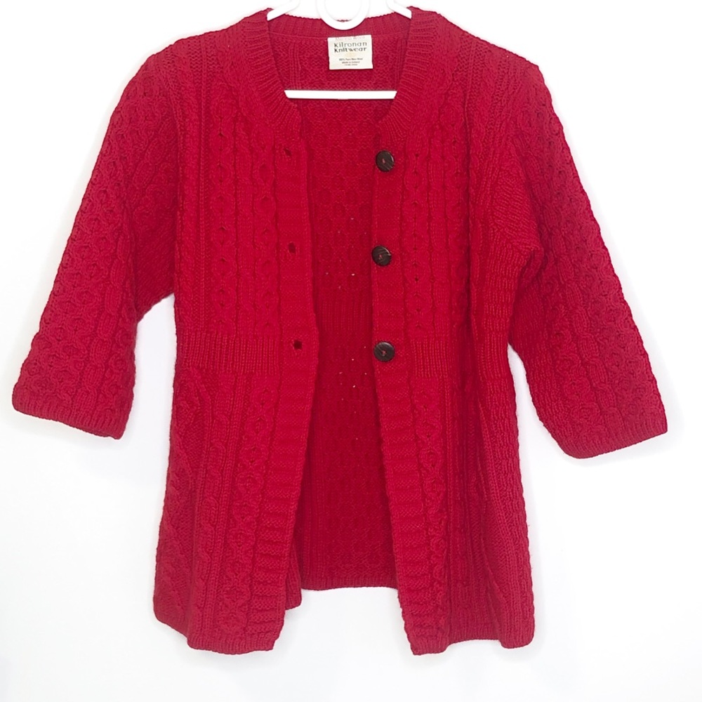 Kilronan Knitwear 100% Merino Wool Sweater Size Medium